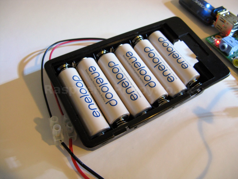 Running a Raspberry Pi from 6 AA Batteries