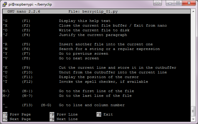 nano Text Editor Screenshot #2