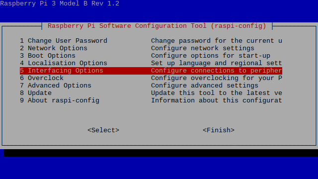 Raspi-Config - Interfacing