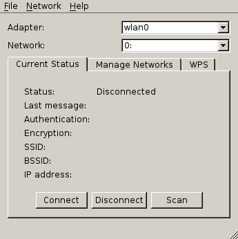 WiFi Config Using LXDE