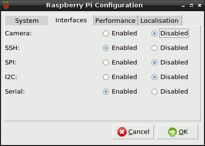 Raspberry Pi Config Tab 2
