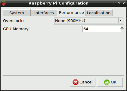 Raspberry Pi Config Tab 3
