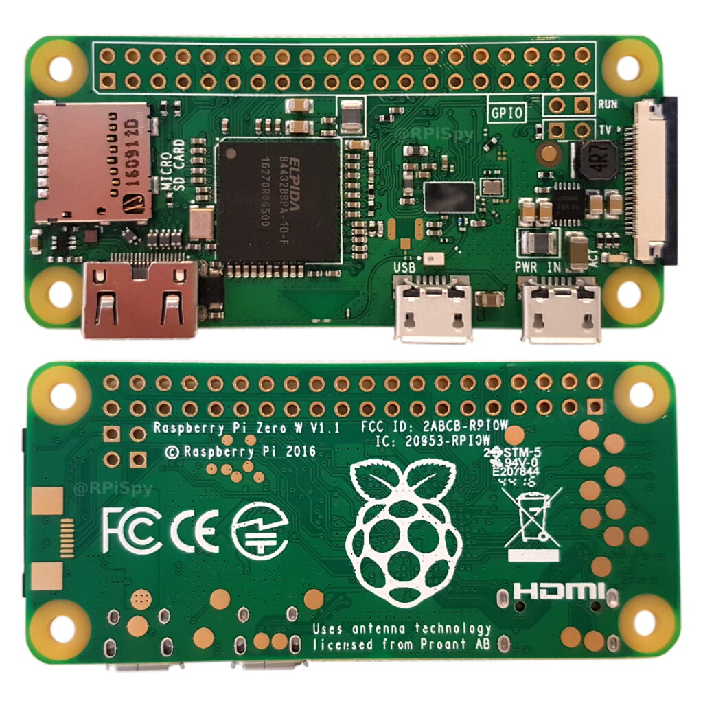 Pi Zero W Front and Back