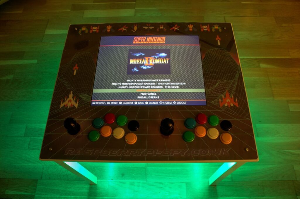 RetroPie IKEA Retrogaming Table using Raspberry Pi