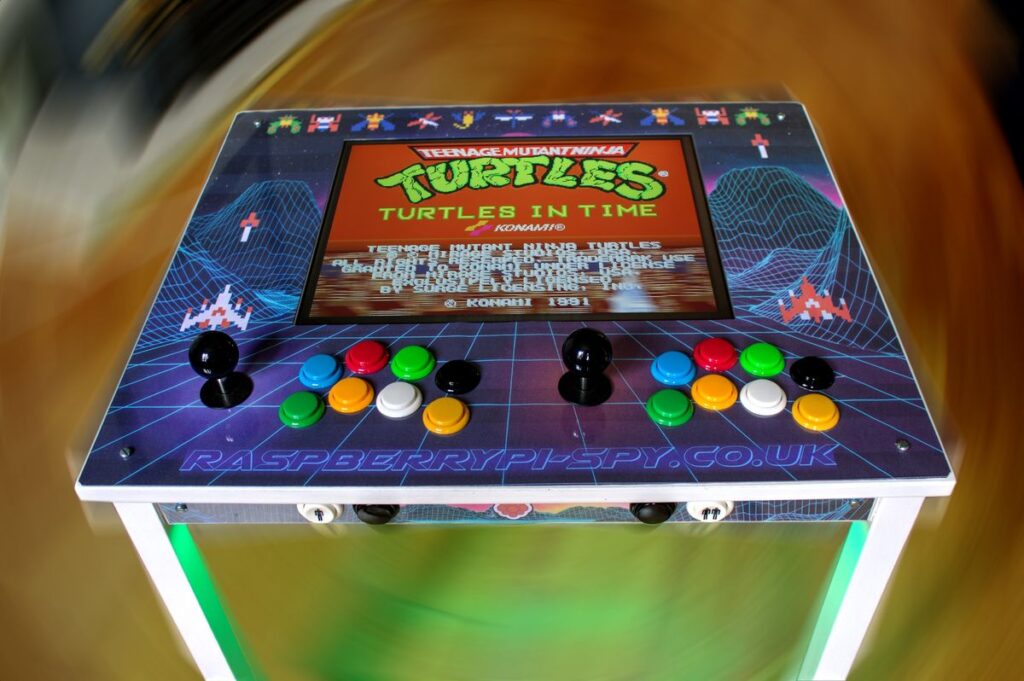 Raspberry Arcade Table - Turtles in Time