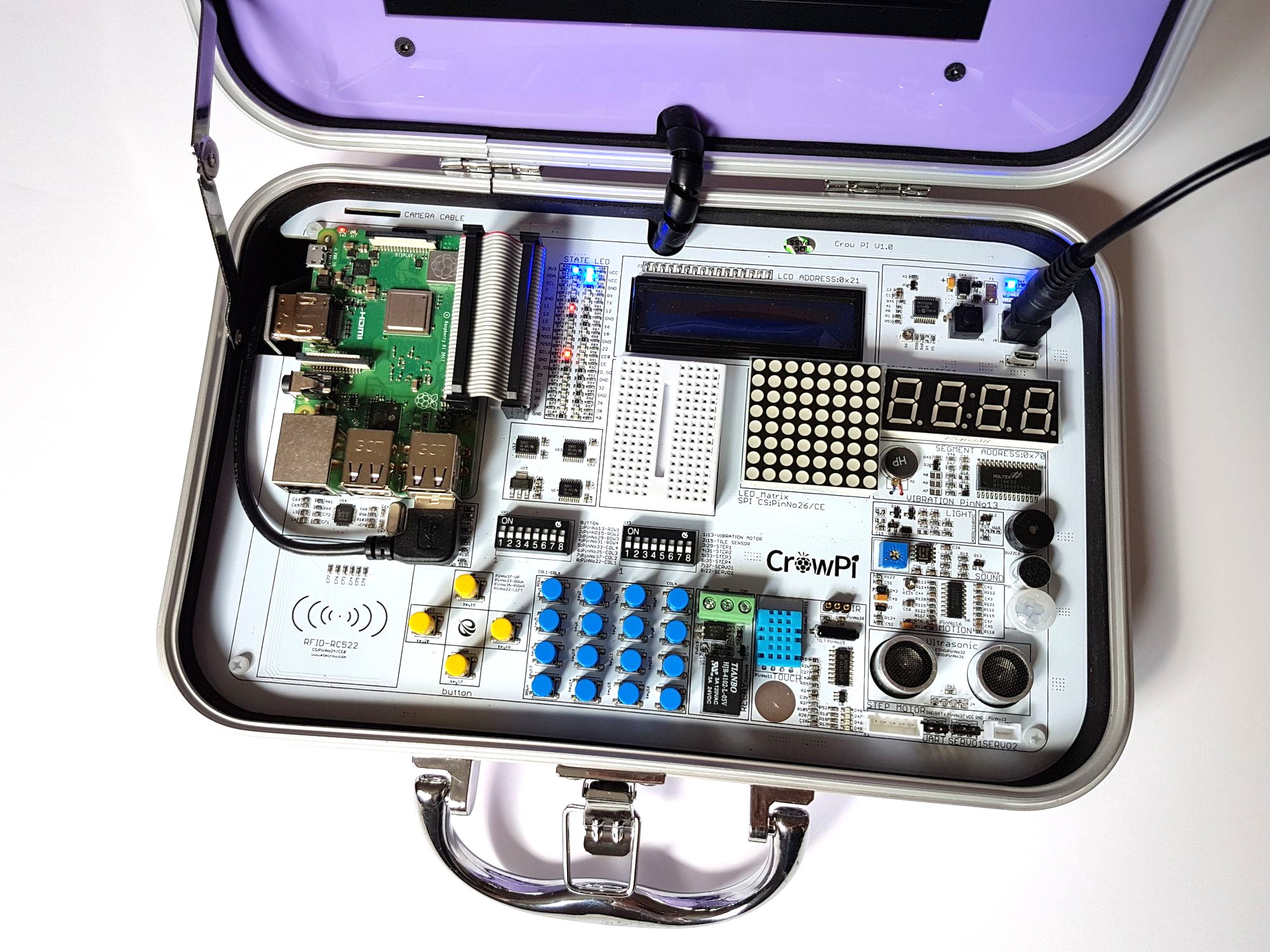 Crowpi Portable Raspberry Pi Projects Kit Raspberry Pi Spy