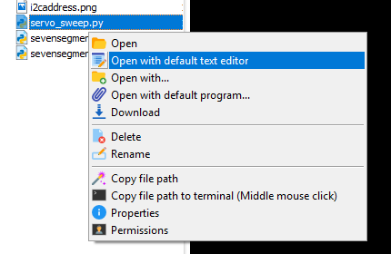MobaXterm open default text editor