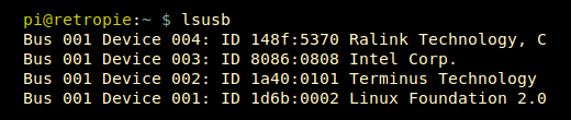 USB Sound Device Setup - lsusb