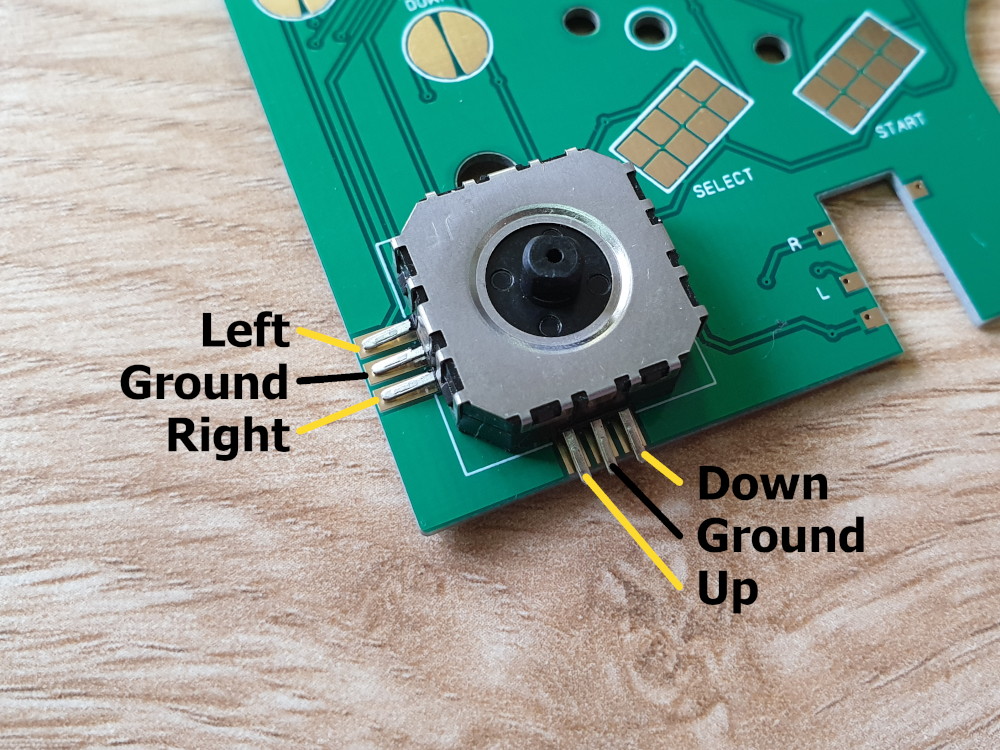 Gameboy Button Board Joystick Pinout