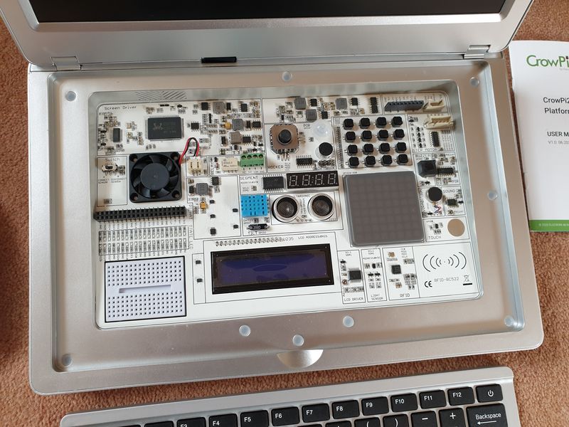 CrowPi2 showing the sensor board