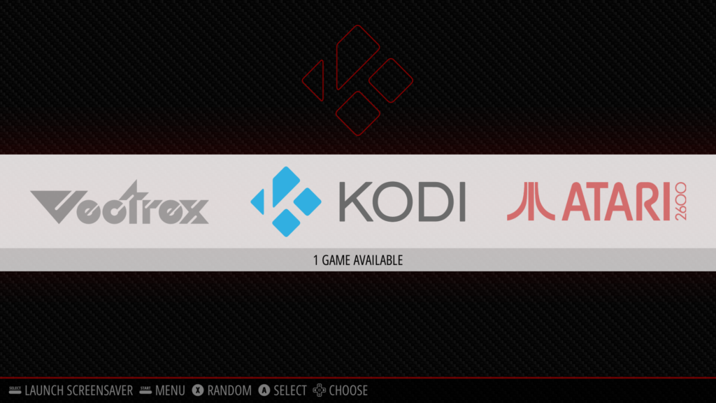 Kodi menu item within RetroPie