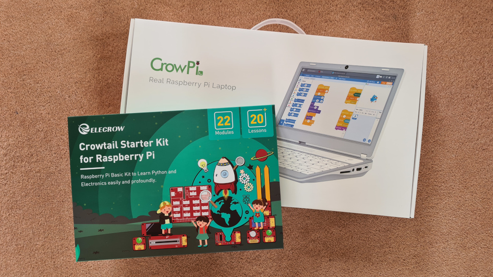 CrowPi L and Crowtail Starter Kit Packaging