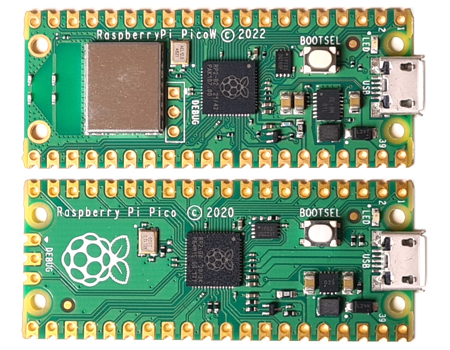 Pi Pico W compared to Pi Pico